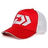 UKKD Gorras De Hombre Beisbol Tapa De Sol De Verano Templeable Malla De Malla De Malla Ventilación Ajustable Sun Hat Daiwa Masculino Masculino Pesca Al Aire Libre-Red