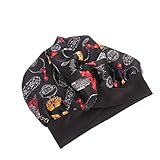 Minkissy gorro de dormir de noche de satén sedoso suave gorro de quimioterapia impreso negro gorro de pérdida de cabello cubierta de la cabeza para dormir para mujeres niñas dama