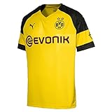 PUMA 1a Equipación 19/20 Borussia Dortmund Original con Evonik/Opel Logo Jersey, Hombre, Cyber Yellow, S