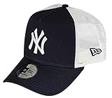 New Era York Yankees Frame Adjustable Trucker Cap Clean Navy/White - One-Size