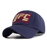 Sombrero Gorra de béisbol de Lucha clásica, Gorra de béisbol de Moda al Aire Libre para Hombres y Mujeres Parejas, Letra de UFC Gorra Bordada, Azul, Hombres