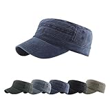 Yutdeng Gorra Militar Algodón Gorra Plana Hombres Mujeres Unisex Ajustable Gorra de Béisbol Army Military Cap Gorra de Campo