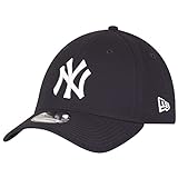 Gorra para hombres de Beisbol de New Era MLB BASIC NY Yankees 39 THIRTY, parte trasera elástica azul marino, blanco L x XL
