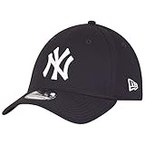 Gorra para hombres de Beisbol de New Era MLB BASIC NY Yankees 39 THIRTY, parte trasera elástica azul marino, blanco L x XL