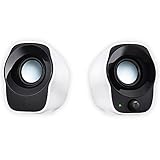 Logitech Z120 Sistema de Altavoces Compacto para PC, Entrada Audio 3.5 mm, USB, Controles Integrados, Distribución de Cable, USB alimentado, Ordenador/Smartphone/Tablet, Blanco/Negro