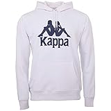 Kappa Taino – Sudadera con Capucha para Hombre, Estilo Retro, Talla S-XXL, Hombre, 705322, Blanco (001 White), Medium