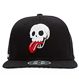 Sombrero Gorra De Béisbol Clásico Sombrero De ala Plana Hip Hop Gorra De Béisbol con Bordado De Calavera De Moda