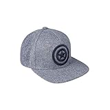 Cerdá Plana Capitan America Gorra de Tenis, Niños, Negro, 52-58 cm