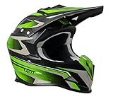 601G-BFA-89 VERDE (M) CASCO CROSS (TRACK) VISERA