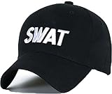 Morefaz - Gorra de béisbol Snapback con diseño SWAT OMG 1994, estilo Hip-Hop, diseño de texto ASAP Bad Hair Day, color blanco y negro