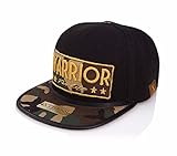 Xtress Exclusive Gorra negra de visera plana de camuflaje. Unisex