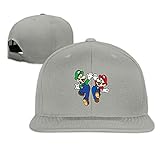 Adlrckn Super-Mario-Bros-Painting Gorra de béisbol de Rejilla Ajustable Gorra de Camionero Lavado de papá