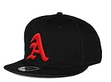 Gorra de béisbol Snapback 3D, letra 'A' Gótica Hip-hop multicolor A Black Red Regular