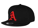 Gorra de béisbol Snapback 3D, letra 'A' Gótica Hip-hop multicolor A Black Red Regular