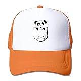 Voxpkrs Pocket Panda Gorras de béisbol Unisex Deporte Día Sombrero Gorro Plano Q8S3S443