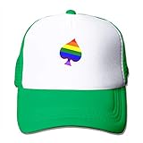 Wfispiy LGBT - Gorra de béisbol de algodón personalizada, diseño de bandera de la marca Ace Poker