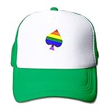 Wfispiy LGBT - Gorra de béisbol de algodón personalizada, diseño de bandera de la marca Ace Poker