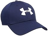 Under Armour Cap Blitzing II - Gorra de golf para hombre, color azul marino, talla M/L