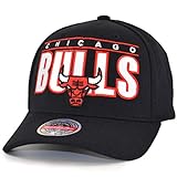 Mitchell & Ness Chicago Bulls Billboard HW005 Black Classic Redline Stretch Snapback Cap Adjustable Fit