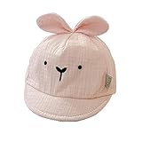 AQ1 Gorro Bebe Ajustable Bebé recién Nacido Lindo gorro-0-3 Meses_39-42cm_Rosa