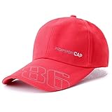 Gorra de Beisbol Cap Snapback Gorras Nueva Gorra De ala Larga para Hombre Gorra Deportiva para Pesca Al Aire Libre Gorra De Béisbol De Moda Bone Gorras Gorra Barata 55Cm-62Cm Rojo