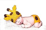 [Ciervo] Ropa de bebés Recien Nacido Conjunros de bebés Tejido a mano para Fotografía Atrezzoo (BBTZ, Ciervo Amarillo