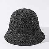 AMZOLNE Sombrero de Cubo de Verano, Sombrero de Playa, Sombrero de Pescador, Sombrero de Escalada al Aire Libre, sombrilla y Sombrero de protección Solar-Black_Color_M (56-58cm)