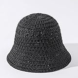 AMZOLNE Sombrero de Cubo de Verano, Sombrero de Playa, Sombrero de Pescador, Sombrero de Escalada al Aire Libre, sombrilla y Sombrero de protección Solar-Black_Color_M (56-58cm)