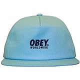 Obey – Gorra con visera plana para hombre PORTLAND snapback – Light Blue