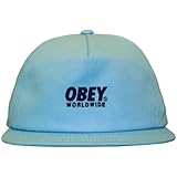 Obey – Gorra con visera plana para hombre PORTLAND snapback – Light Blue