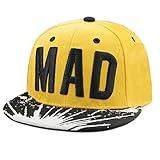 Gorras de Béisbol Unisex, SUNNSEAN Hombre Mujer, Sombrero de Béisbol Ajustable, Gorros Mad, Gorra de Verano, Hip Hop, Sombreros Planos, Viseras Niños Niñas, Sombrero de Pareja Novias