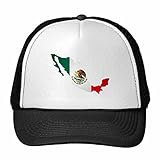 DIYthinker Verde México Mapa del Emblema de Eagle Coma Nylon Rojo Gorra de béisbol de la Serpiente Gorros Gorro Casquillo Ajustable para Adultos