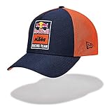 Red Bull KTM New Era Parches para Ropa Trucker Cap, Azul Unisexo Talla única Patch, KTM Factory Racing Original Ropa & Accesorios