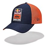 Red Bull KTM New Era Parches para Ropa Trucker Cap, Azul Unisexo Talla única Patch, KTM Factory Racing Original Ropa & Accesorios