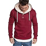 Sudaderas con Capucha Sudadera para Hombre Moda Manga Larga Primavera y otoño Casual Abrigo Camisas Blusa Top chándales Color sólido Chaqueta Abrigo Jersey Cazadora vpass