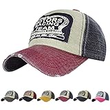 UMIPUBO Gorras Beisbol Deportes Unisex Adjustable al Aire Libre Cap clásico algodón Sombrero Motocicleta Gorras de béisbol (Rojo, Talla única)