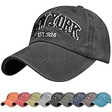 UMIPUBO Gorra de béisbol para Hombre Ajustable de algodón Classic Gorra Bordado New York Vintage Unisex Verano Sombreros de Gorra Deportes de Sol