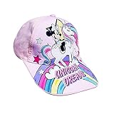 Gorra Infantil con Visera Minnie Mouse, Nuevo Modelo Unicornio, Ideal para niñas 3/12 años. Producto Oficial Disney