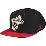 adidas Cap Miami Heat Flat-Brim - Gorra para Hombre, Color Negro, Talla S