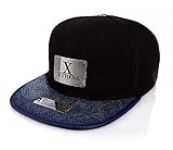 Xtress Exclusive Gorra negra de visera plana azul. Unisex