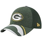 New Era NFL 17 - Gorra de béisbol Oficial en el Escenario 39thirty Green Bay Packers para Hombre, Hombre, Gorra de béisbol, 11432189, Verde, Medium (Manufacturer Size:Medium/Large)