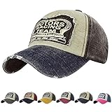 Yuson Girl Verano Unisex Retro Gorra De Béisbol Algodón Gorra Snapback Casuales Sombrero Mezclado Motocicleta Gorra 1969 Gorra Molienda Borde Haga Viejo Sombrero para Hombre Mujer