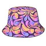 Bucket Hats Abstract Colorful Pattern Fashion Summer Travel Bucket para Mujeres y Hombres, para protección Solar