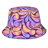 Bucket Hats Abstract Colorful Pattern Fashion Summer Travel Bucket para Mujeres y Hombres, para protección Solar