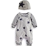 Traje Bebé, LANSKIRT 3PCS para Recién Nacido Bebé Niño Niña Camiseta a Rayas Top + Pantalones de Babero + Sombrero General Conjunto de Trajes