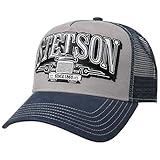 Stetson Gorra Trucker Trucking Hombre - Camionero de béisbol Malla Snapback, con Visera, Forro, Forro Verano/Invierno - Talla única Azul