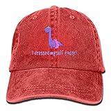 Hoswee Unisexo Gorras de béisbol/Sombrero, I Dressed Myself Today Denim Hat Adjustable Men's Baseball Cap