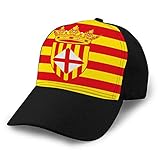 Gorra de béisbol de algodón de Moda Unisex de Verano Sombreros de Camionero Ajustables Flag of Barcelona es una Provincia de España Sombreros Unisex