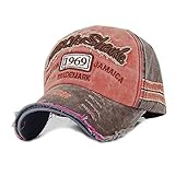 Yutdeng Verano Gorra De Béisbol para Hombre Retro Vintage Algodón Snapback Casuales Sombrero de Visera Mujer Unisex Moda Cap