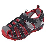 YWLINK Sandalias Deportivas NiñOs Zapatos para NiñOs Punta Cerrada Verano Playa Sandalias Zapatos,Zapatillas Antideslizante Fondo Blando Casuales(Rojo,29EU)